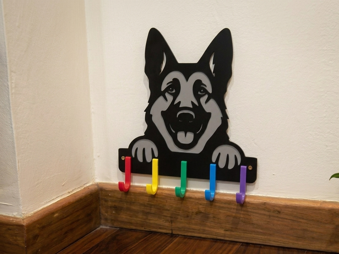 Suporte para Guia & Coleira de Cachorro, Pastor Alemão