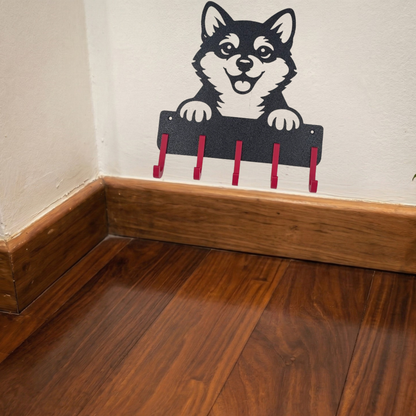 Suporte para Coleira e Guia de Cão, Shiba Inu