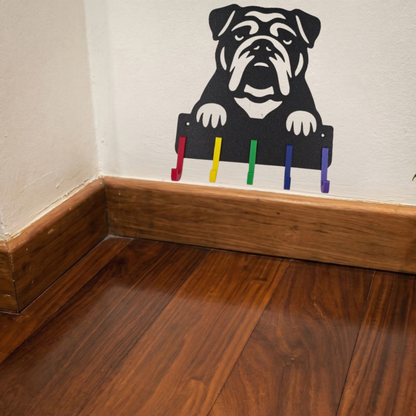 Suporte para Guia & Coleira de Cachorro, Bulldog