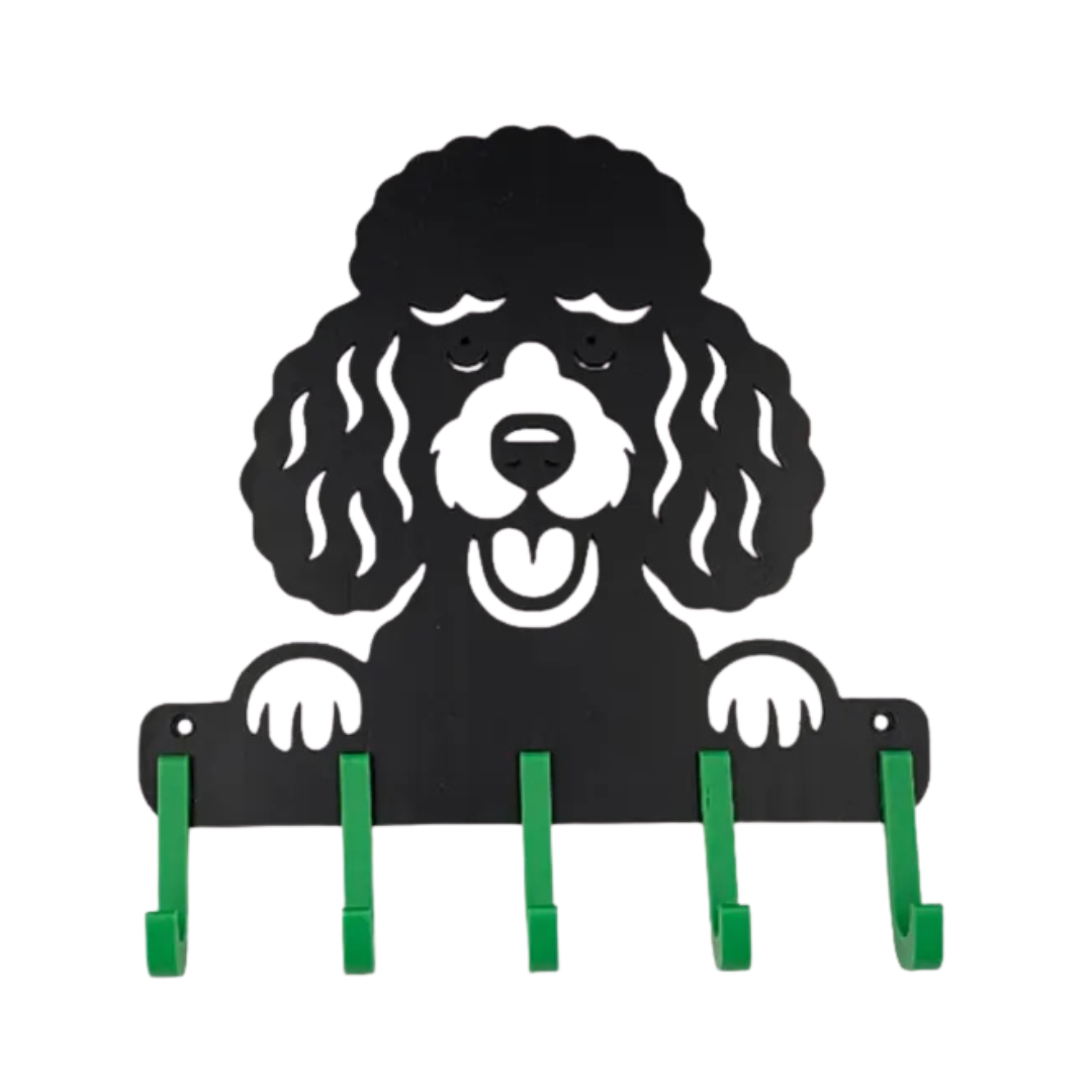 Suporte de Coleira e Guia de Cachorro, Poodle