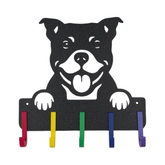 Suporte para Coleira e Guia de Cachorro, Staffordshire Bull Terrier