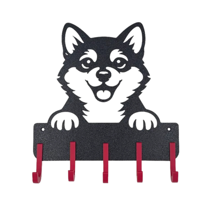Suporte para Coleira e Guia de Cão, Shiba Inu