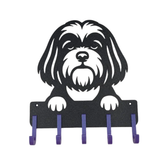 Suporte para Guia e Coleira de Cachorro, Shih Tzu