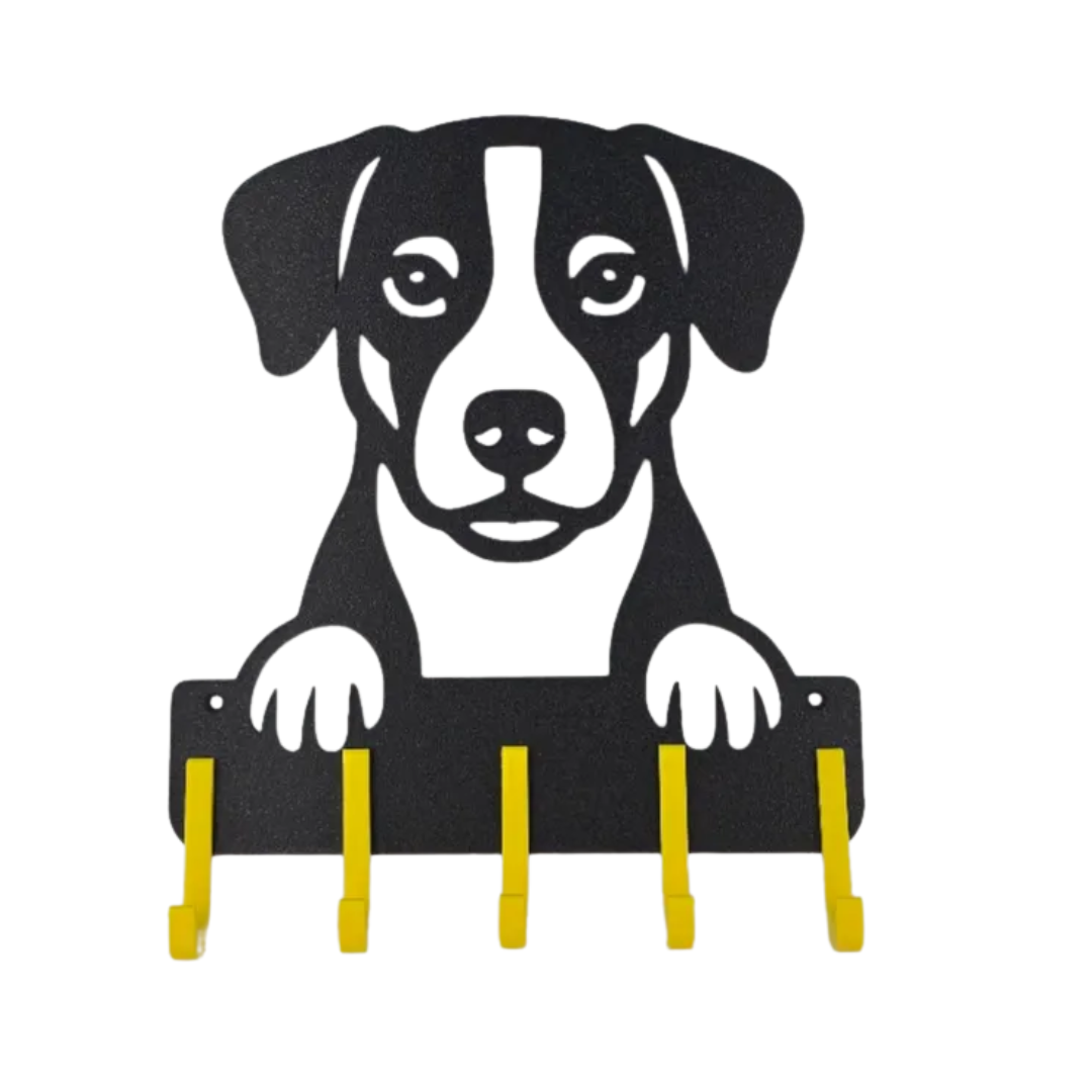 Suporte para Guia e Coleira, Cão de Fazenda Dinamarquês-Sueco