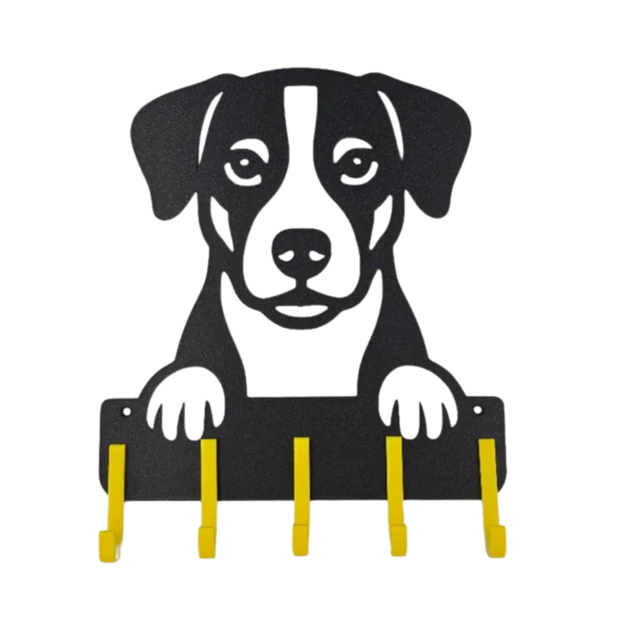 Suporte para Guia e Coleira, Cão de Fazenda Dinamarquês-Sueco