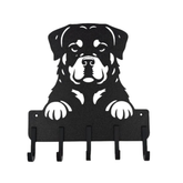 Suporte para Guia e Coleira de Cachorro, Rottweiler