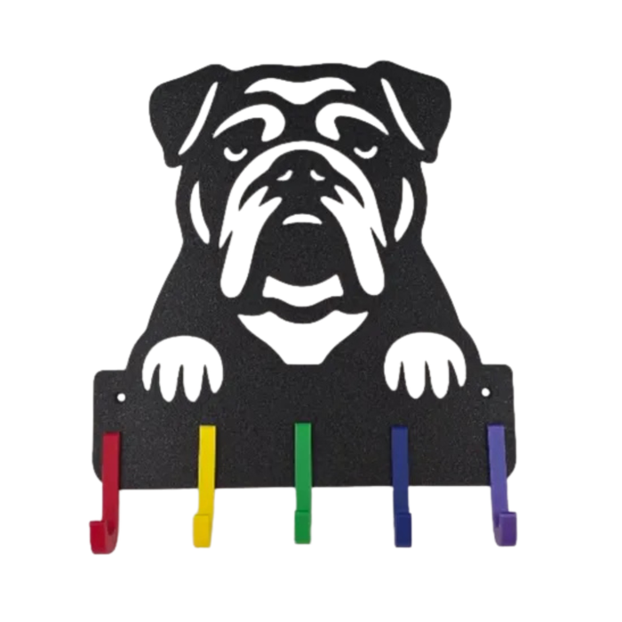 Suporte para Guia & Coleira de Cachorro, Bulldog