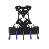 Suporte para Guia e Coleira de Cachorro, Schnauzer Miniatura