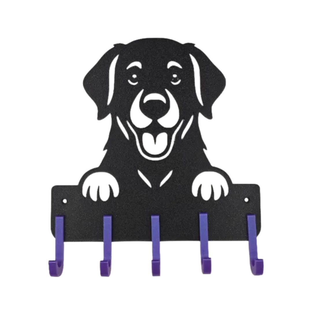 Suporte para Guia e Coleira de Cachorro, Labrador Retriever