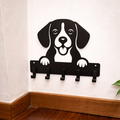 Suporte para Guia e Coleira de Cachorro, Beagle