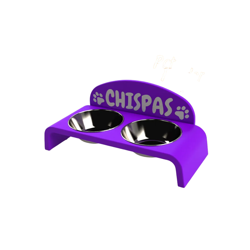 Comedouro Personalizado Mialat Duo – 2 Potes