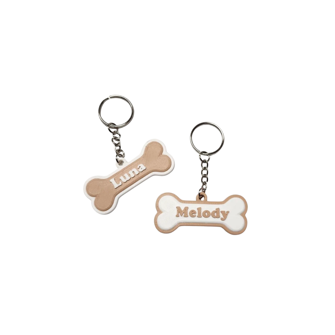 Osso para cachorro - Chaveiro personalizado com nome