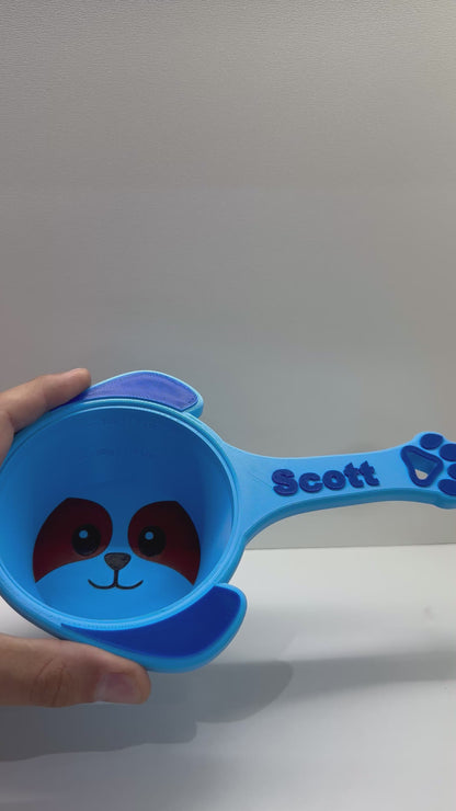 Kit Alimentação Personalizado para Pets | Pote e Dosador de Ração, personalizáveis